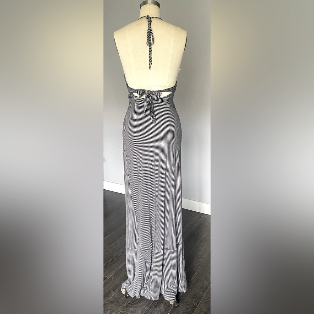 Guess Striped Halter Maxi Dress - Picture 3 of 5